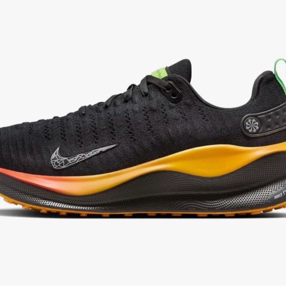 Nike Men's Black and Orange Swim Sneakers